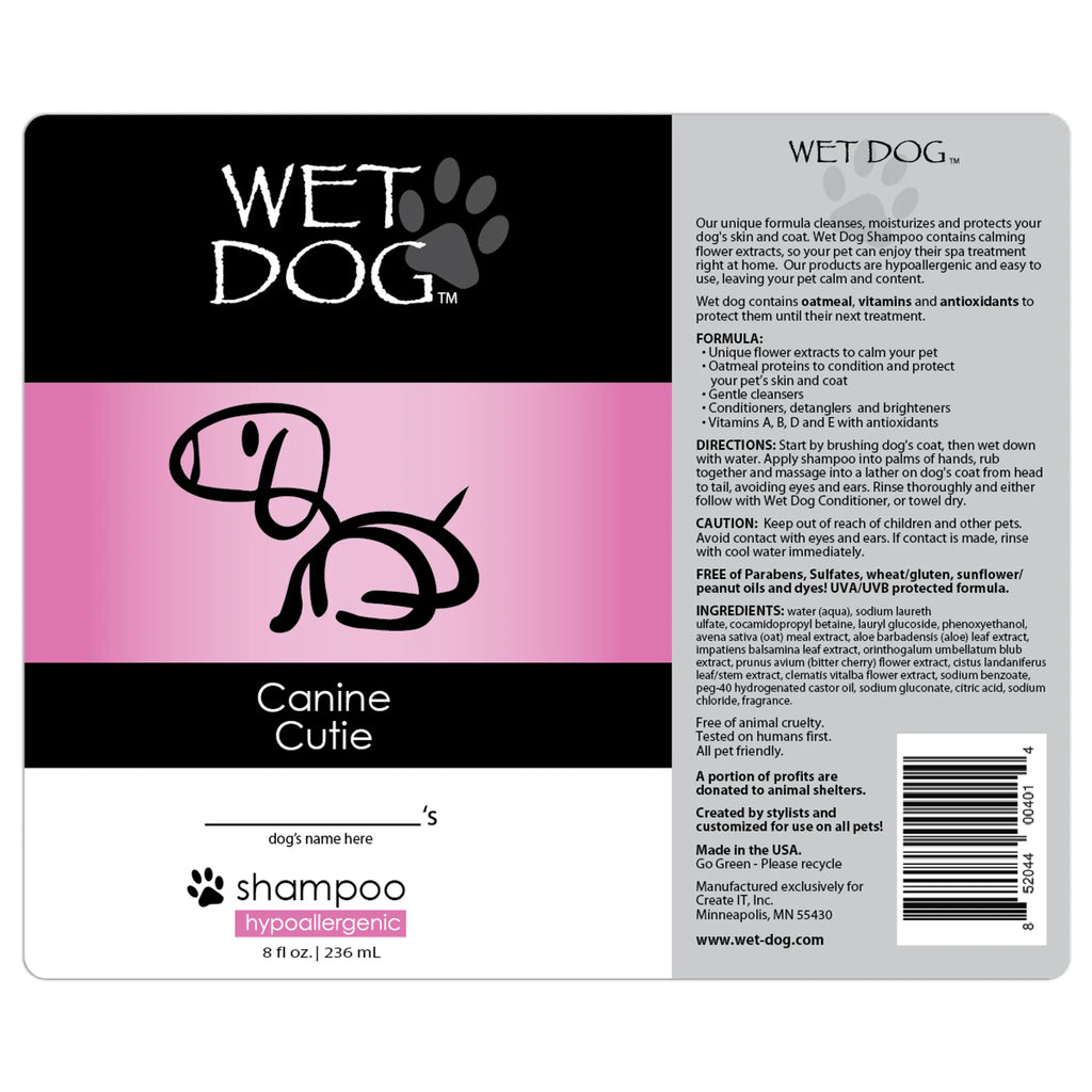 Calming Dog Shampoo with Flower Extracts - 3 Sizes packaging detail | CalmPaws