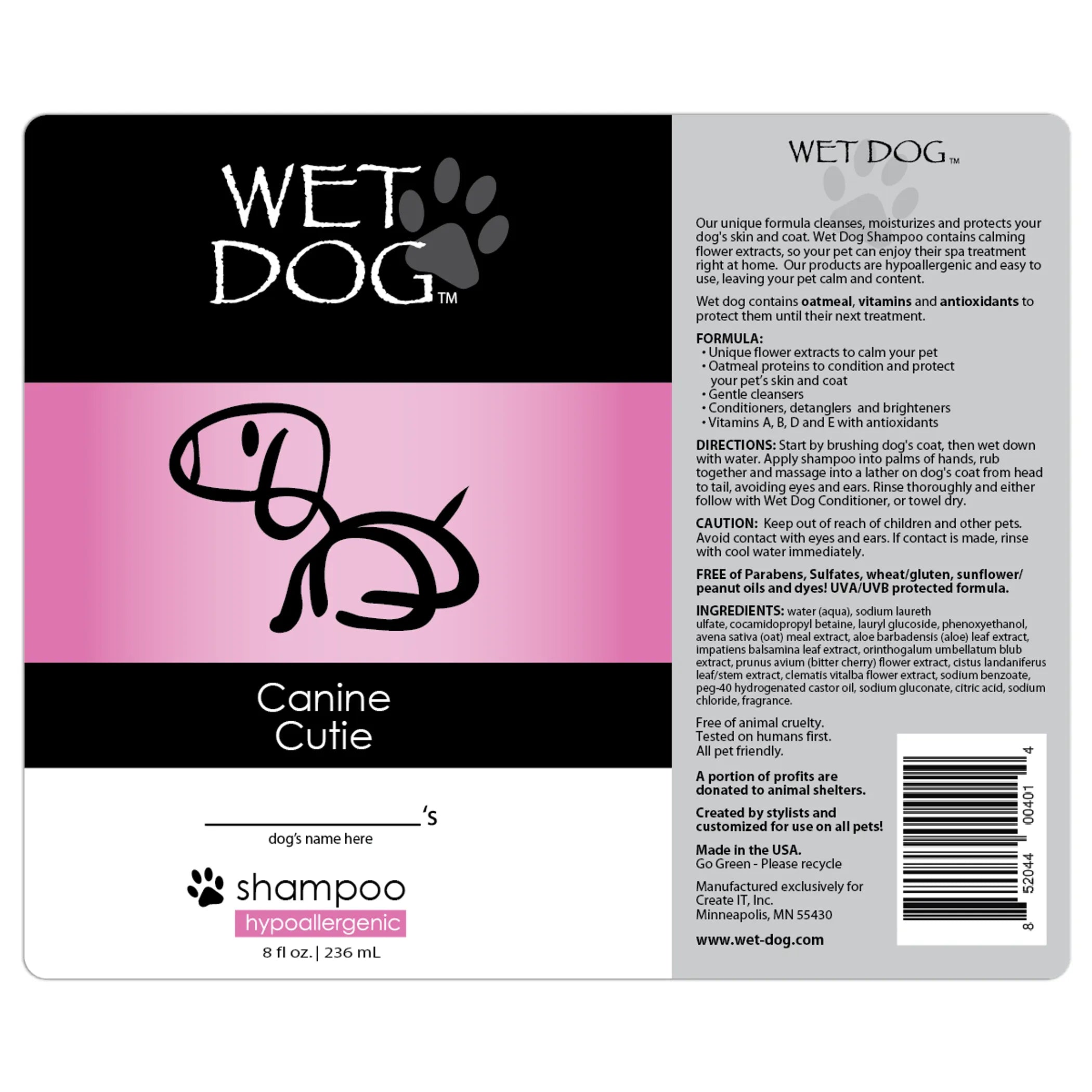 Calming Dog Shampoo with Flower Extracts - 3 Sizes packaging detail | CalmPaws