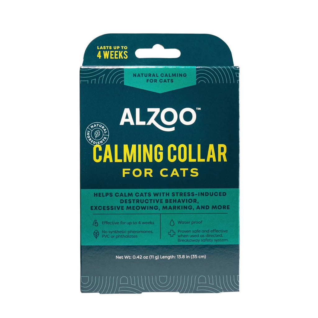Natural Plant-Based Calming Collar for Cats packaging detail | CalmPaws