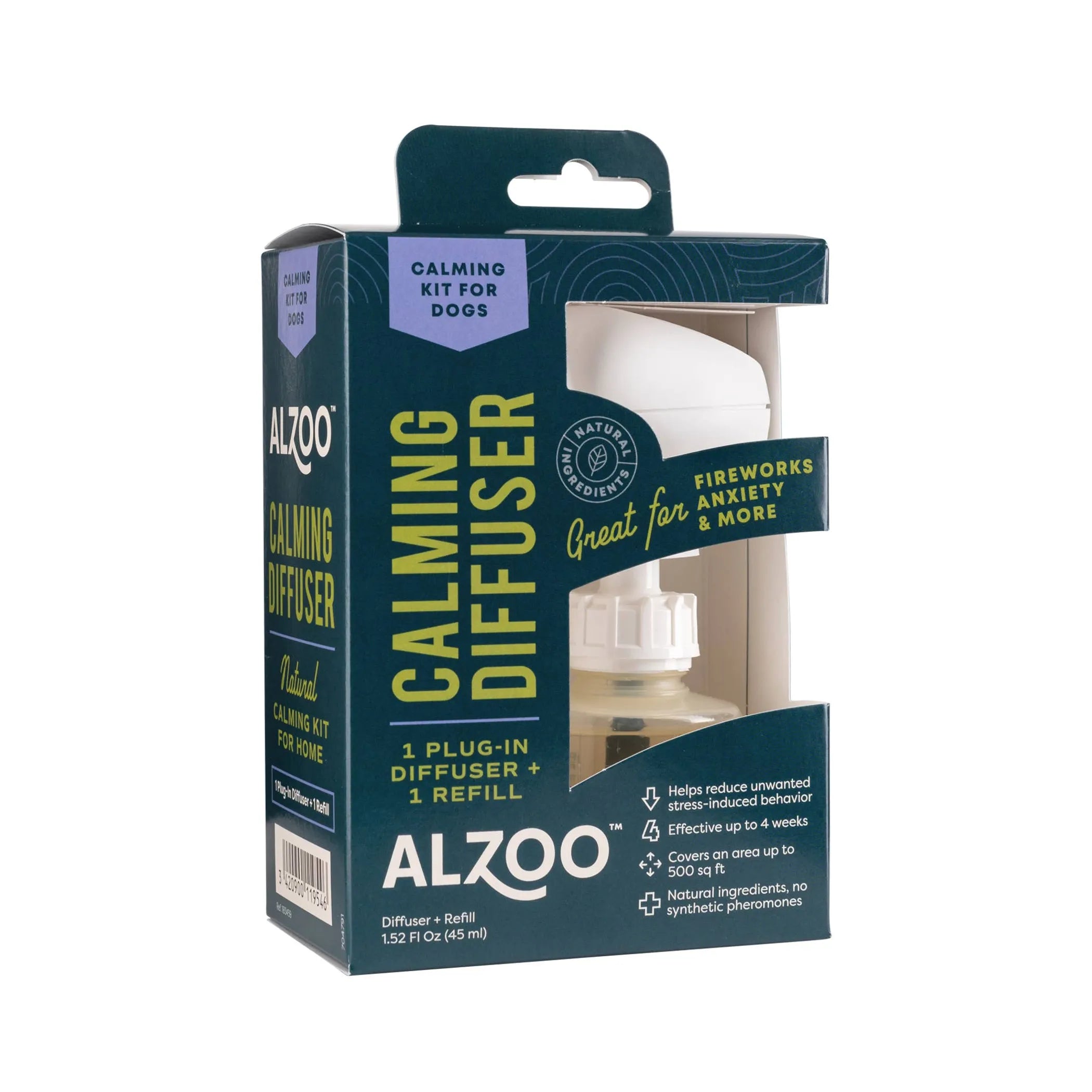 Plant-Based Calming Diffuser Plug-In Kit for Dogs side view | CalmPaws