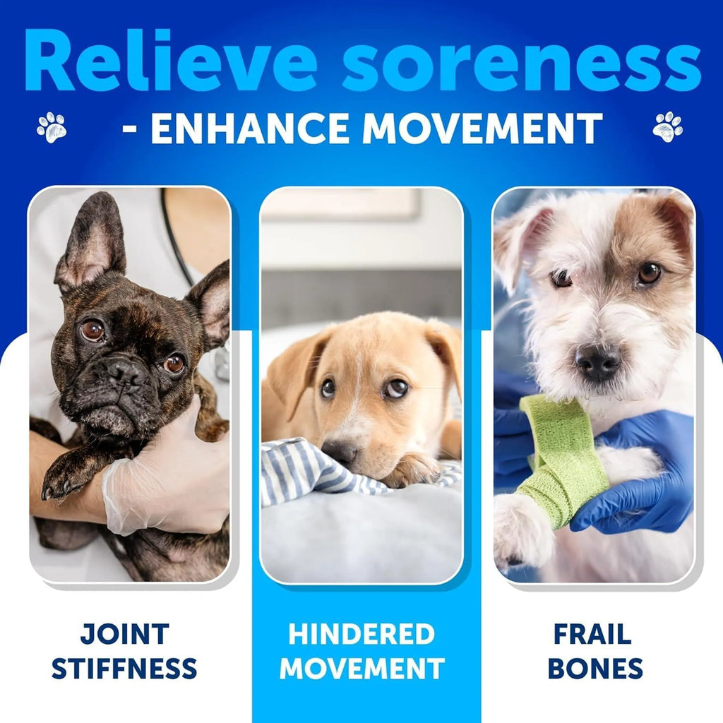 Glucosamine for Dogs Hip and Joint Supplement packaging detail | CalmPaws