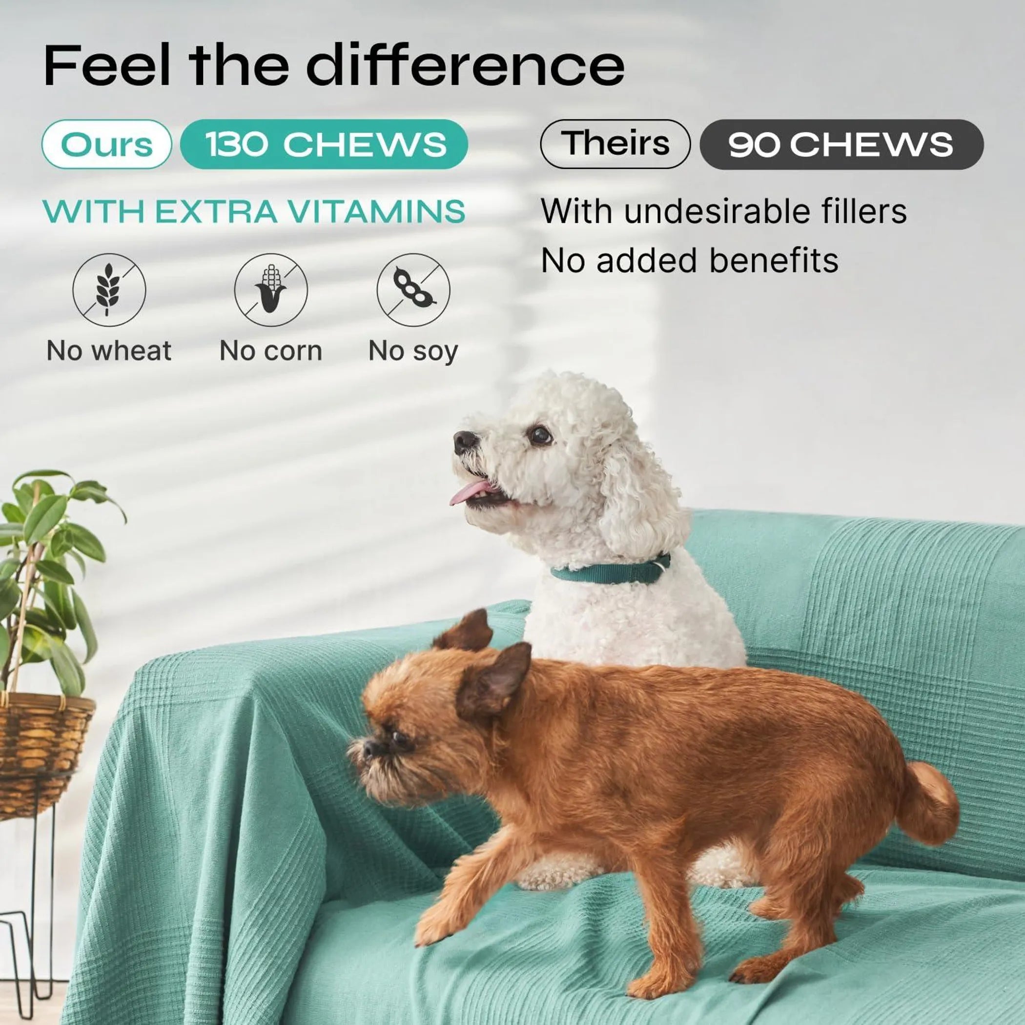 Duck Flavor Hemp Calming Chews for Dogs - Premium Formula packaging detail | CalmPaws